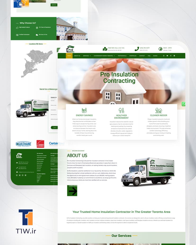 وبسایت proinsulationcontracting